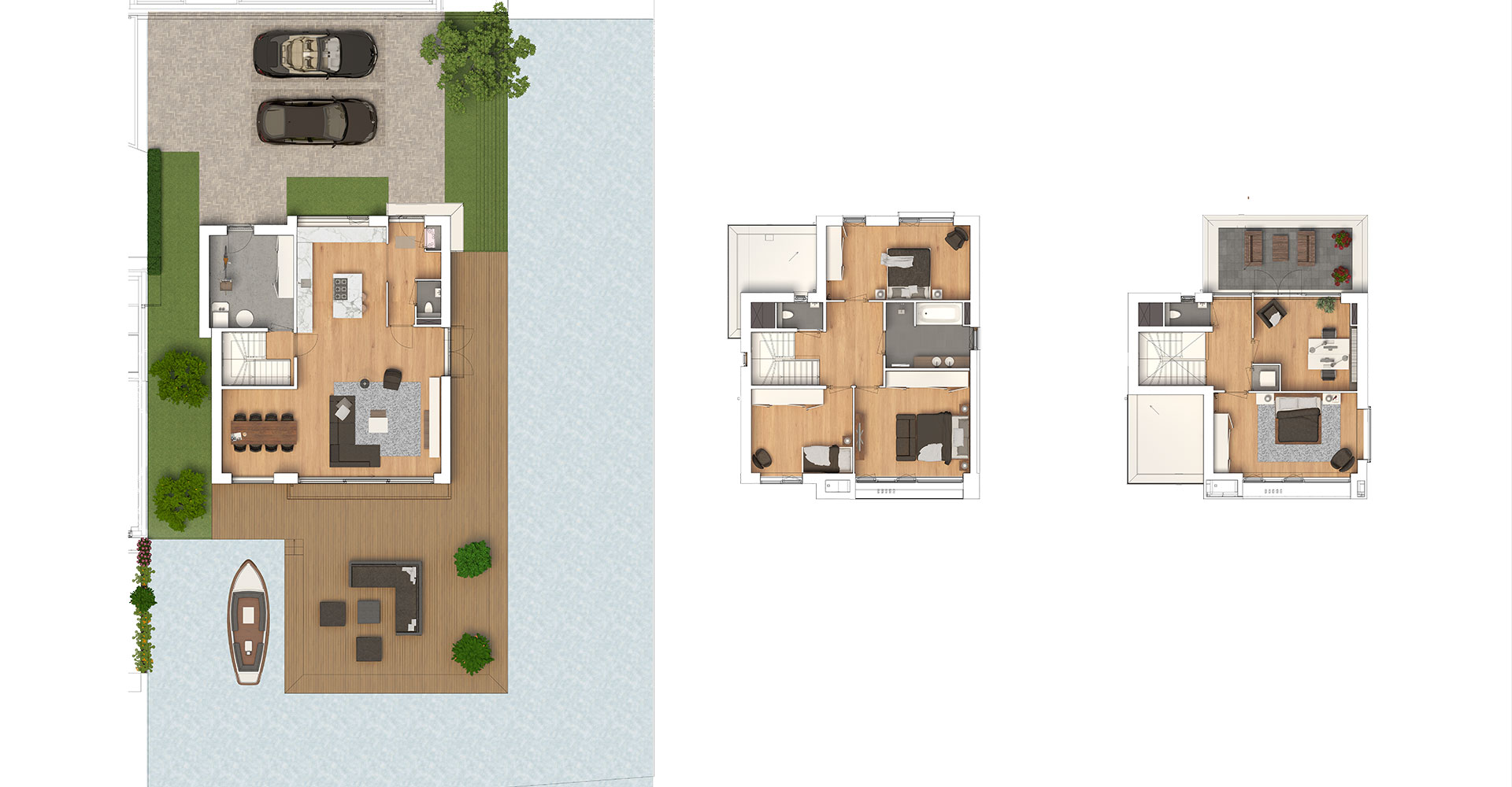 Toba architecten Oude Tol fase 3 in Reeuwijk nieuwbouw woonwijk havenwoningen plattegrond vrijstaande villa