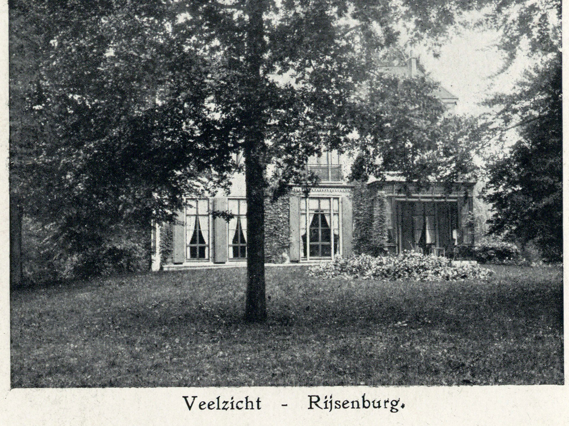 Landgoed Beukenhorst Driebergen archief foto ca. 1900-1905