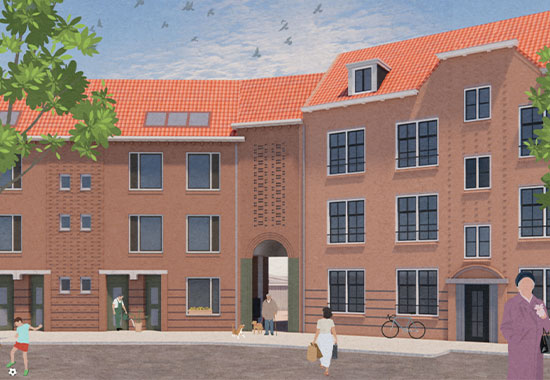 24 sociale huurwoningen de Slurf Rotterdam